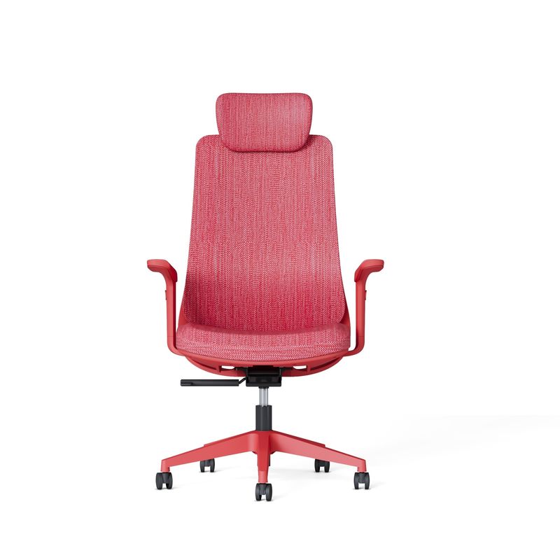 高背筋 エグゼクティブ レッド メッシュ オフィス チェア
