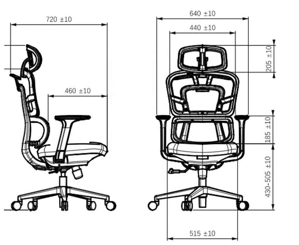 調節可能なダブルバック 中部バックメッシュ 現代のオフィス家具のためのエルゴノミックオフィスチェア