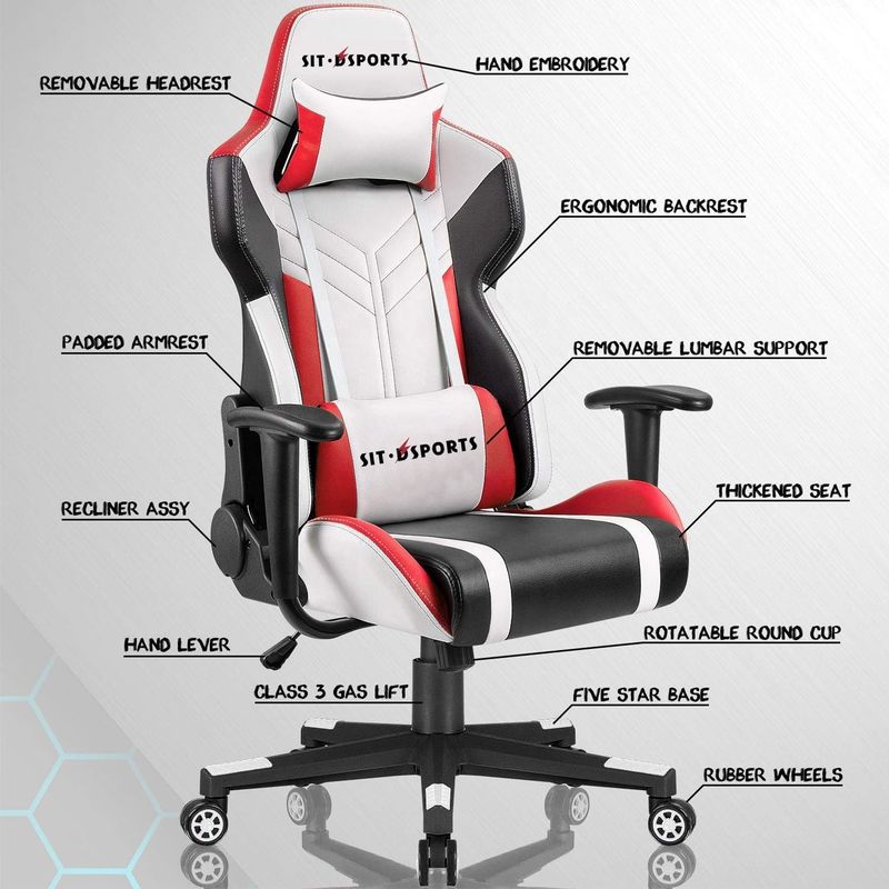 快適なPU革 カスタムマッサージ Y-SEATER コンピュータゲーマーのためのオフィスゲームチェア