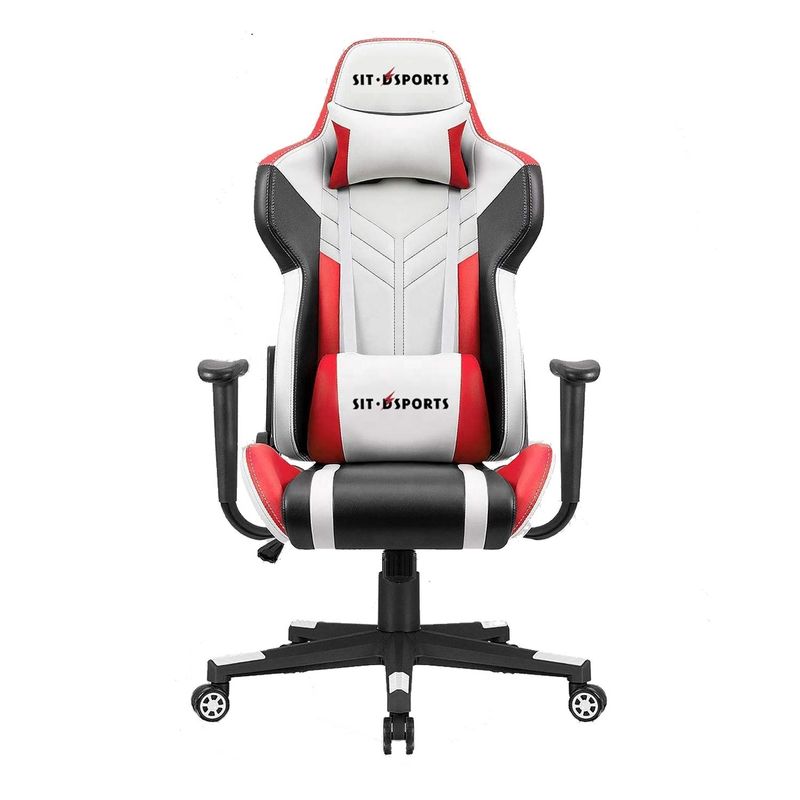 快適なeスポーツ体験のためのプロフェッショナルホワイトPU革レースゲームチェア