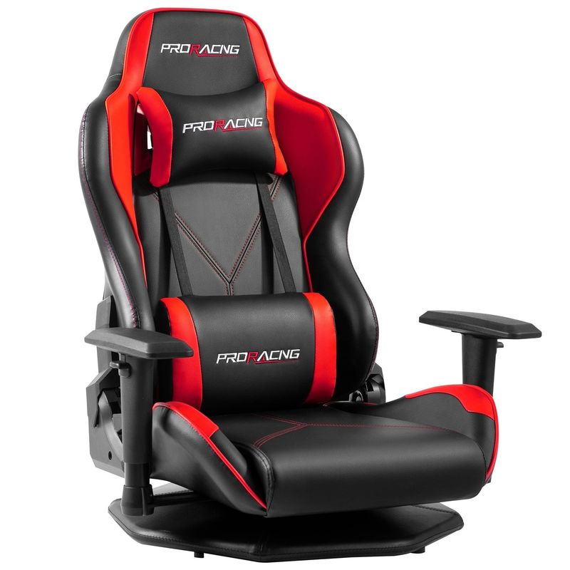 NO 足固定シャシー 旋回エスポートチェア HCYZ PVC レザー コンピュータレースゲームチェア