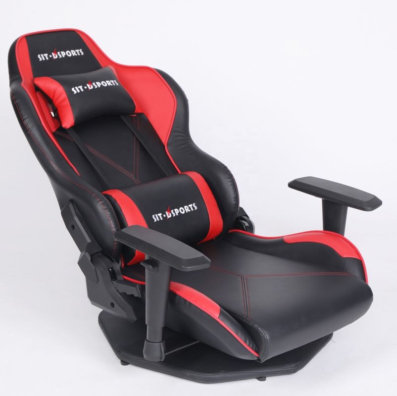 NO 足固定シャシー 旋回エスポートチェア HCYZ PVC レザー コンピュータレースゲームチェア