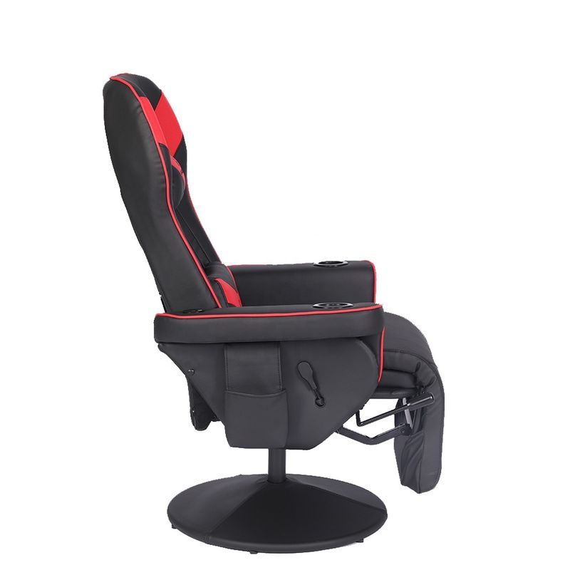 ODM OEM エグゼクティブチェア レーススタイル カップホルダーと足の裏付きの革ゲームチェア