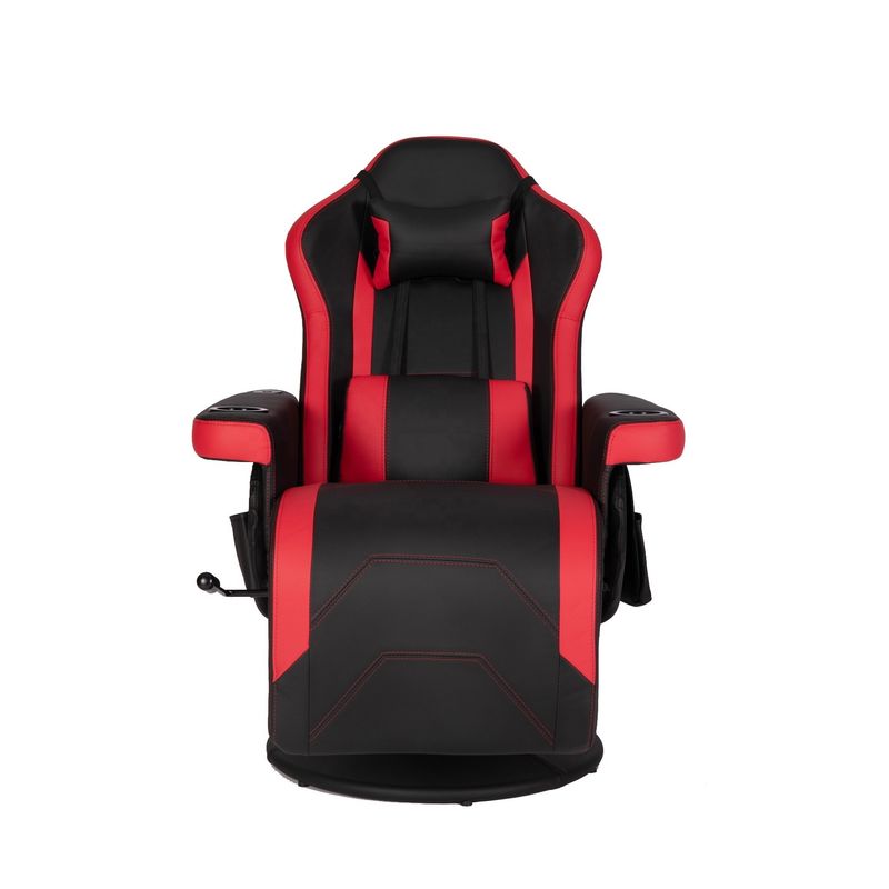 ODM カップホルダー付き高級ゲームチェア レッドレーシングスタイル レザーエルゴノミックシート スワイブルオフィスソファ